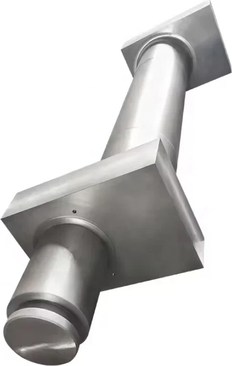 Large shaft with a square flange