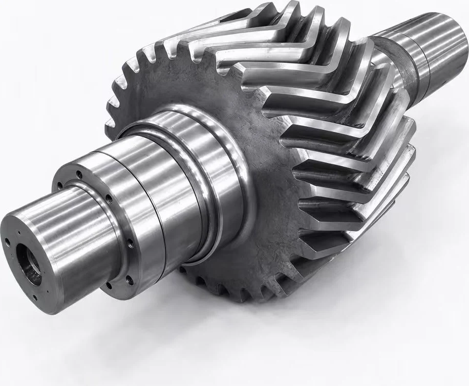 Herringbone gear shaft