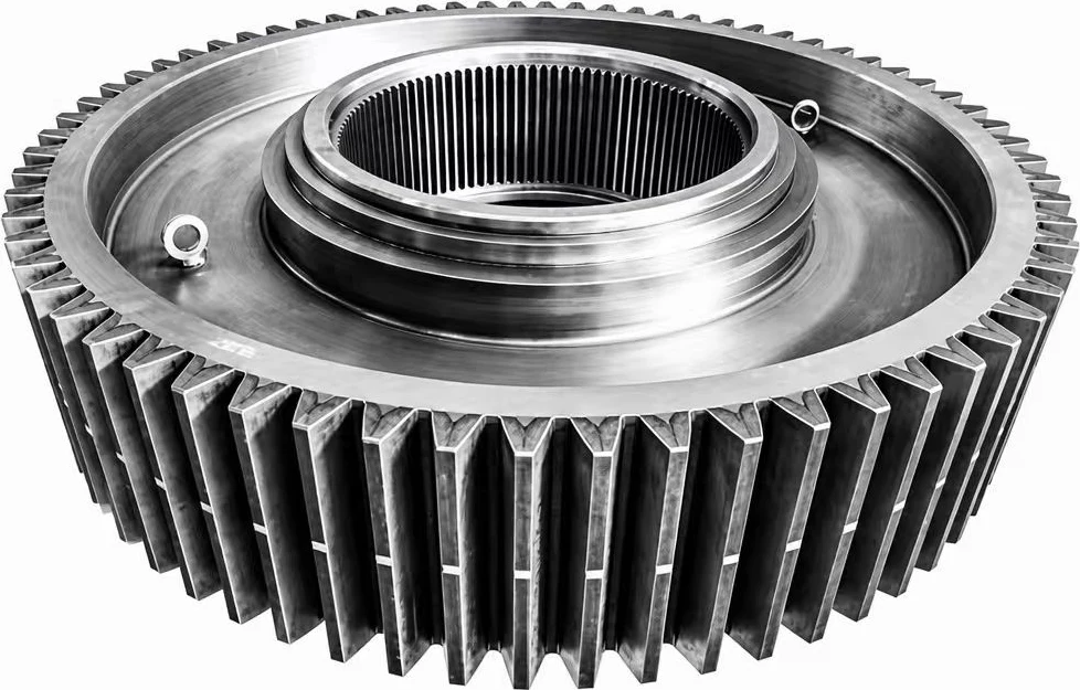Large ring gear with internal teeth